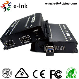 KVM USB कीबोर्ड माउस HDMI फाइबर ऑप्टिक ट्रांसमीटर और रिसीवर 1080P 24 बिट रंग गहराई