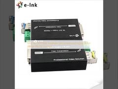 मिनी 4K DVI फाइबर एक्सटेंडर असंपीड़ित सिग्नल 80km रेंज RS232 नियंत्रण