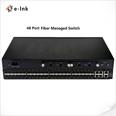 L3 Managed 48 Port Gigabit SFP Fiber Switch With 2-Port 10G SFP And 6-Port Combo Ethernet