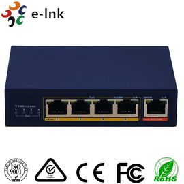 10 / 100 / 1000M PoE Input 4 Port Ethernet Switch 100M PoE Output Industrial Grade