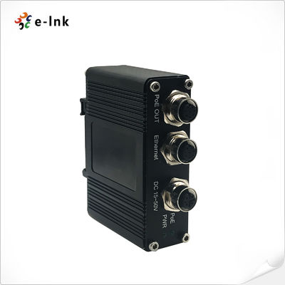 10/100/1000Base-T M12 Connector gigabit PoE Injector 30W 1 Port