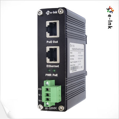 36W 320VDC Industrial Gigabit PoE Injector Cat5 UTP Gigabit Poe Adapter