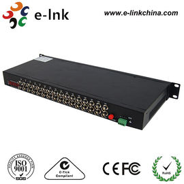 32 Channel Video Fiber Optic Media Converter For CCTV Analog Cameras Single Mode Fiber