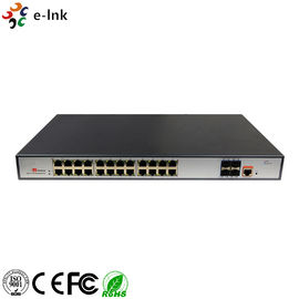 L3 Managed PoE Switch POE Fiber Media Converter 24 Port 10 / 100 / 1000 Base -T
