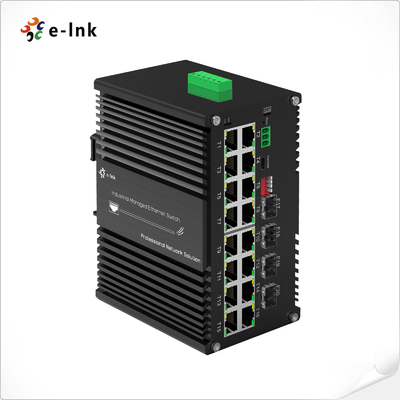 Industrial L2+ 16-Port 10/100/1000T and 4-Port 1000X SFP Managed Ethernet Switch