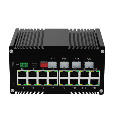 Industrial L2+ 16-Port 10/100/1000T and 4-Port 1000X SFP Managed Ethernet Switch