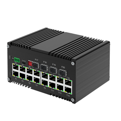 Industrial L2+ 16-Port 10/100/1000T and 4-Port 1000X SFP Managed Ethernet Switch