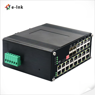 Industrial L2+ 24-Port 10/100/1000T plus 4-Port 1000X SFP Managed Ethernet Switch