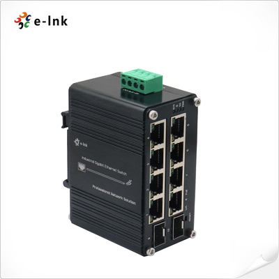 Micro Industrial Managed 8-Port 10/100/1000T 802.3at PoE and 2-Port 100/1000X SFP Ethernet Switch