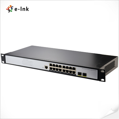 L2 Managed Switch with 16-Port 10/100/1000T 802.3at PoE and 2-Port 100/1000X SFP