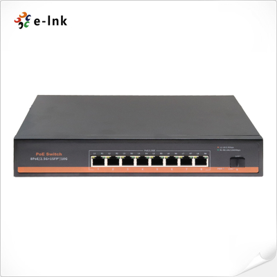 8x2.5Gbps PoE Ports + 1 x10G SFP+ Fiber Port PoE Switch