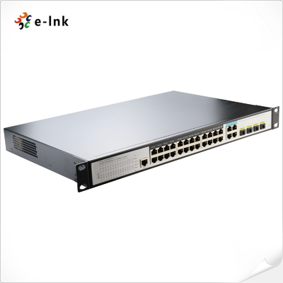 L2+ Combo Managed Switch with 24 10/100/1000T PoE Ports+ 4 Gigabit TP/SFP Ports
