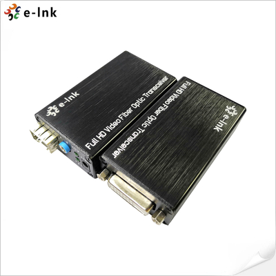 Mini-type DVI Fiber Optic Extender with external stereo