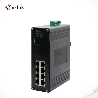 LNK-IMC108 8-Port Industrial Ethernet Switch with Fiber Port for IP Cameras & Wireless APs