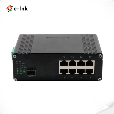 LNK-IMC108 8-Port Industrial Ethernet Switch with Fiber Port for IP Cameras & Wireless APs