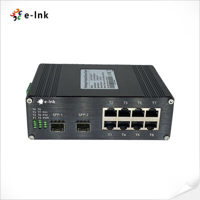 Industrial 8-Port 10/100Base-T + 2-Port 100BASE-FX Hardened Ethernet Switch