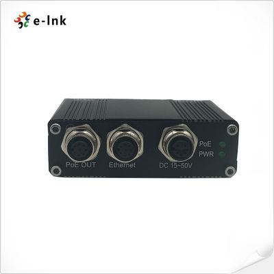 10/100/1000Base-T M12 Connector gigabit PoE Injector 30W 1 Port