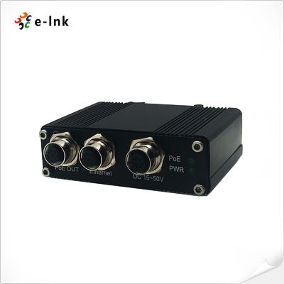 10/100/1000Base-T M12 Connector gigabit PoE Injector 30W 1 Port