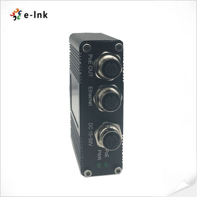 10/100/1000Base-T M12 Connector gigabit PoE Injector 30W 1 Port