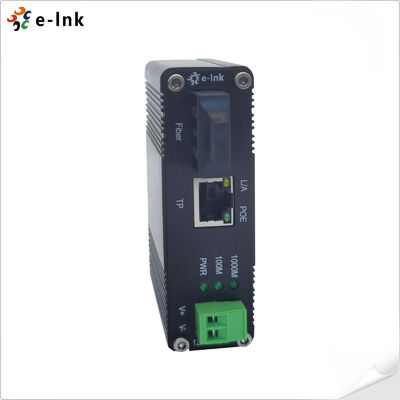 100BASE-FX To 10/100BASE-T 30W PoE+ Media Converter 36W