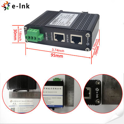 36W 320VDC Industrial Gigabit PoE Injector Cat5 UTP Gigabit Poe Adapter