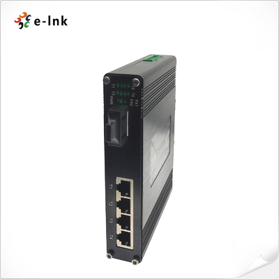 IEEE Industrial Ethernet POE Switch 100Mbps 10/100Base-TX 58VDC Aluminum