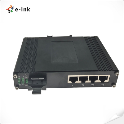 IEEE Industrial Ethernet POE Switch 100Mbps 10/100Base-TX 58VDC Aluminum